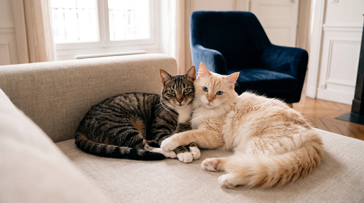 Titi et Dexter, blog comportement félin